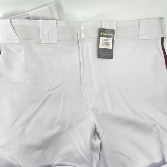 NWT 2 Pair Easton Baseball Pants Pro Plus Piped Knicker Men XXL 40"-41" White - Picture 2 of 7